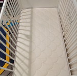 Baby cot-bed white like new with mattress