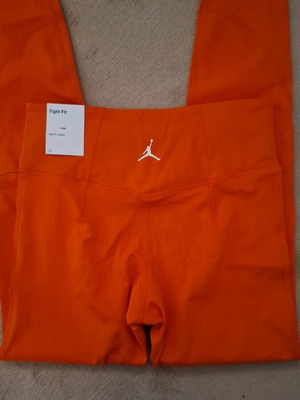 Jordan women's long leggings orange new, size S