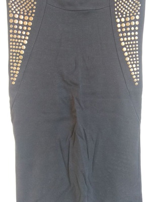 Skirt knee-length slim fit black fabric with elasticity like new