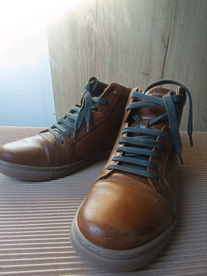 Μποτάκια Tommy Hilfiger μέγεθος 43 σαν καινούργια, καφέ, δερμάτινα casual