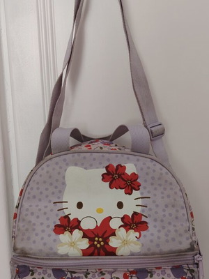 Ισοθερμικό τσαντάκι φαγητού παιδικό Hello Kitty μεταχειρισμένο, με δύο θήκες