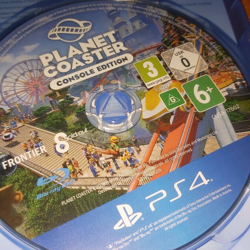 Planet Coaster game for PlayStation 4 like new
