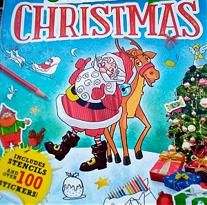Βιβλίο παιδικό με χριστουγεννιάτικες δραστηριότητες κ αυτοκόλλητα