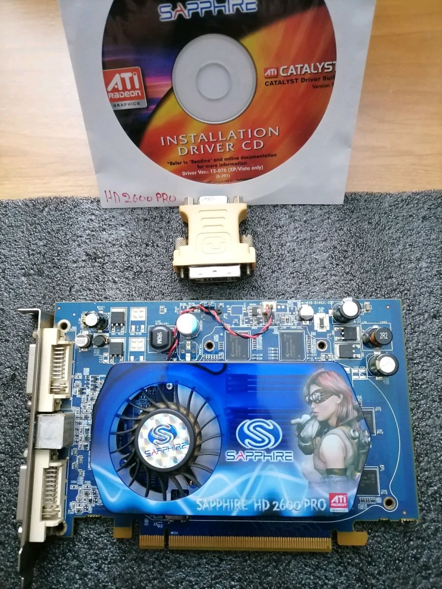 Sapphire Radeon HD 2600 Pro 512 MB DDR2 GPU 26 00 Vendora