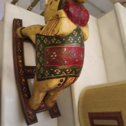 Indian wooden elephant used decoration 55x45x25 cm