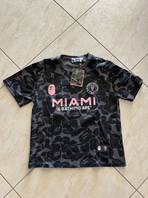 A Bathing Ape Miami Camo T-Shirt Black/Pink Size M new