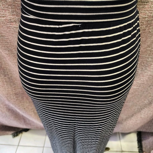 ZARA maxi striped skirt used, size S-M, dark blue