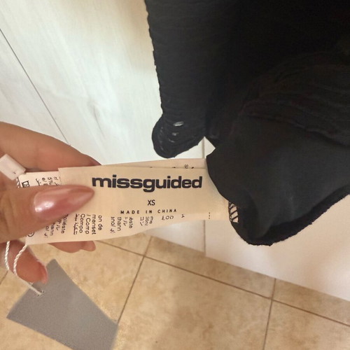 Missguided dress size XS new, knitted fabric, black