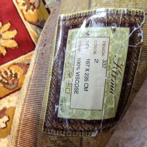 Χαλί viscose καινούργιο μπορντό 165x237 εκ. τεσσάρων εποχών