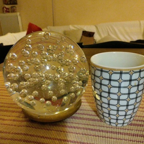 Glass ball Murano style used with small scratches