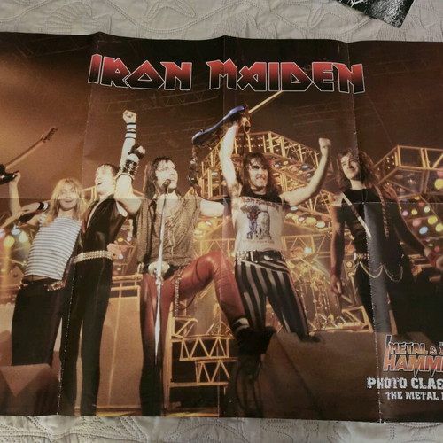 Collectible Iron Maiden/Metallica Poster like new