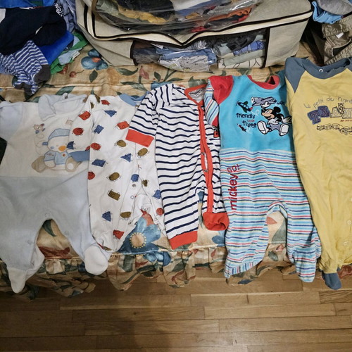 Baby rompers used, pack of 7 pieces up to 6 months