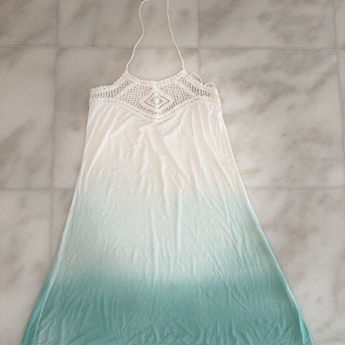 Women's Ombre Dress One Size white and mint, like new