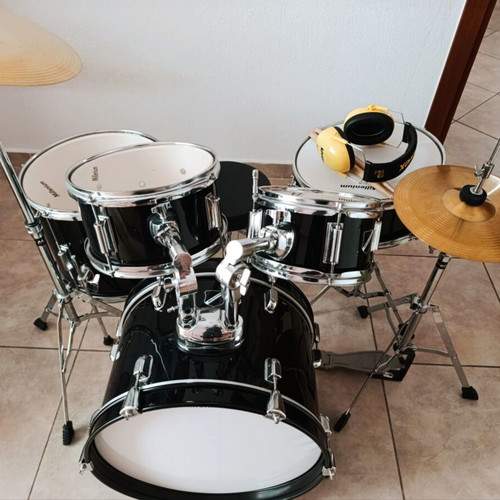 Millenium Focus Junior Drum Set, black, for children 4-7 years