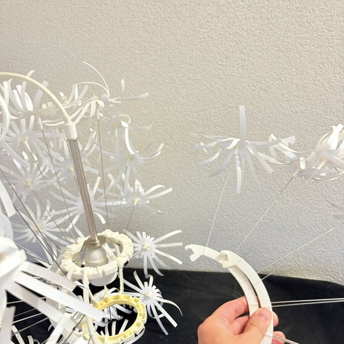 Ikea Maskros ceiling light used with cable cut