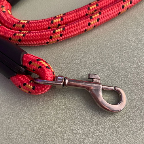 Dog leash from rope, red, 120 cm, new
