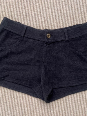 Juicy Couture cotton terry shorts gray small new