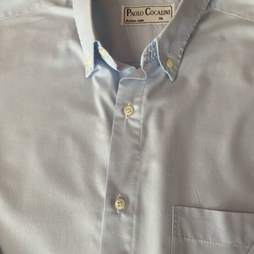 Paolo Cocalini Blue Shirt XL like new, Italian style, button-down