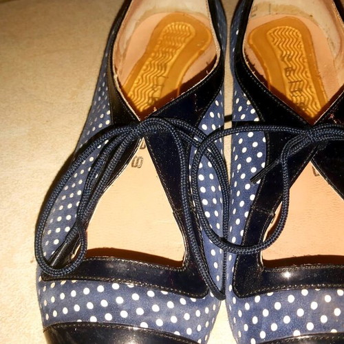 Tsitsivas ballerinas used, size 38, black and blue