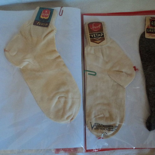 Greek Industrial Vintage Hosiery Samples used, 8 pairs