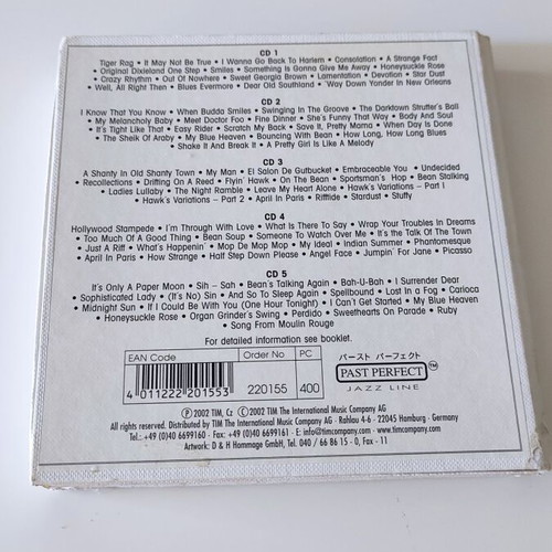 Coleman Hawkins 5 CD box used
