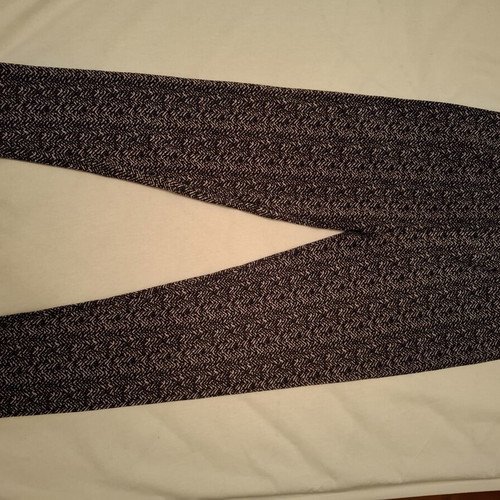 Leggings black and white like new, viscose with inner lining, XL-XXL