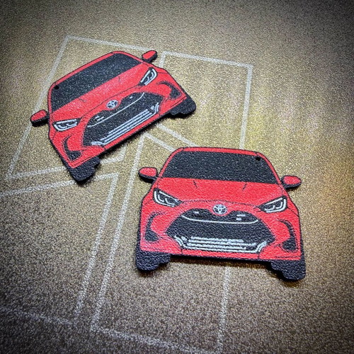 Toyota Yaris Car Keychain 3D Printed Multi-color New