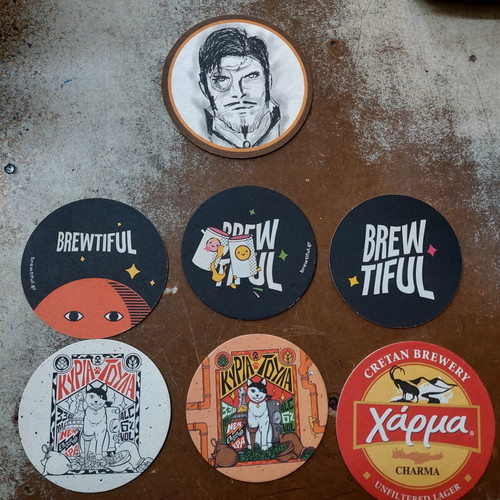 Greek coasters pack of 7 like new