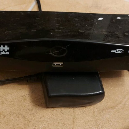 Samsung 20-inch TV used with receiver and cables