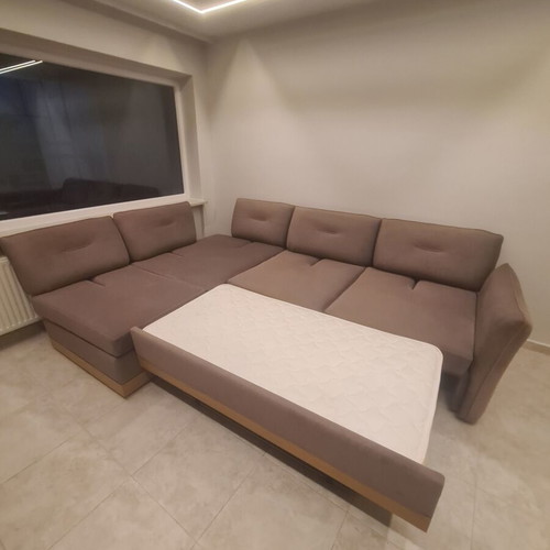 Corner sofa like new 300x210 cm with storage and bed function