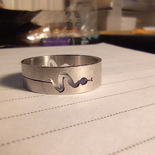 Snake ring steel like new