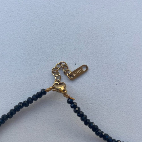 Necklace like new, brown and gold
