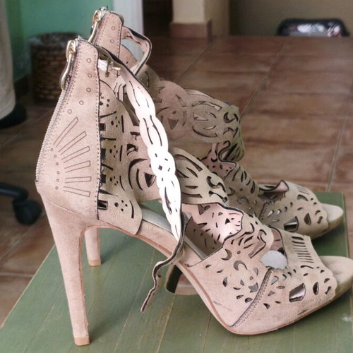 Envie Shoes sandals used, beige, size 41, 11 cm heel