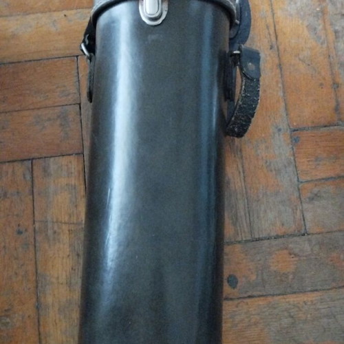 Vintage Stanley Alladin thermos with leather case used