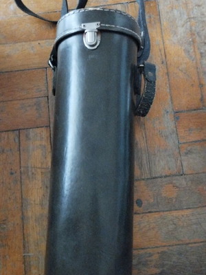 Vintage Stanley Alladin thermos with leather case used