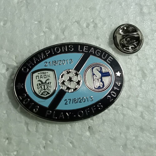 Collectible PAOK Schalke 2013 2014 Champions League Pin