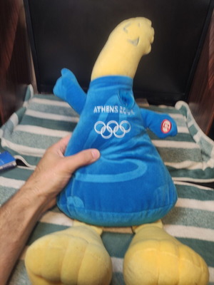 Olympic Games Athens 2004 Mascot Phoebus used, 52 cm