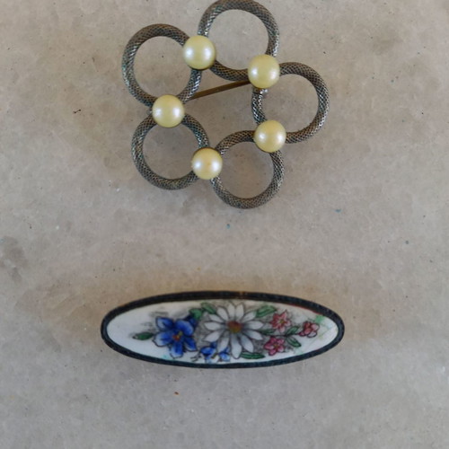 Three metal pins used, set