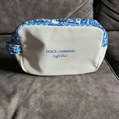 Dolce & Gabbana light blue cosmetic bag new