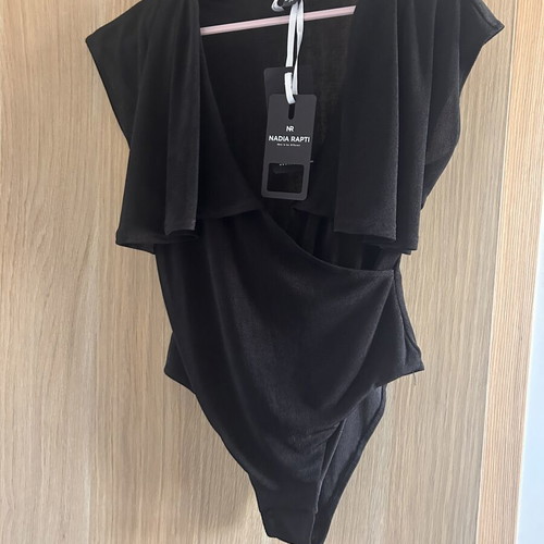 Nadia Rapti bodysuit size medium new, black