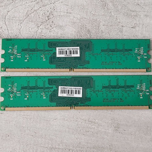 DDR2 memory 2x 1GB used, DDR2-6400