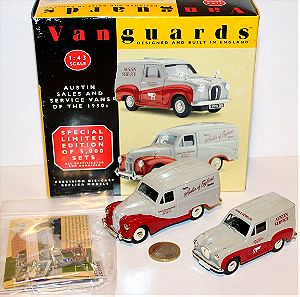 Lledo Vanguards (Made in England) Austin Sales & Service Vans of the 50's Μεταλλικές μινιατούρες Κλίμακα 1:43 Οι μινιατούρες διατηρούνται σε καινούργια κατάσταση. Τιμή 20 ευρώ
