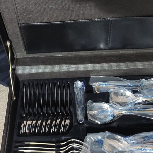 BSF German Cutlery Set 72 Pieces with 24K Gold Plated Accents