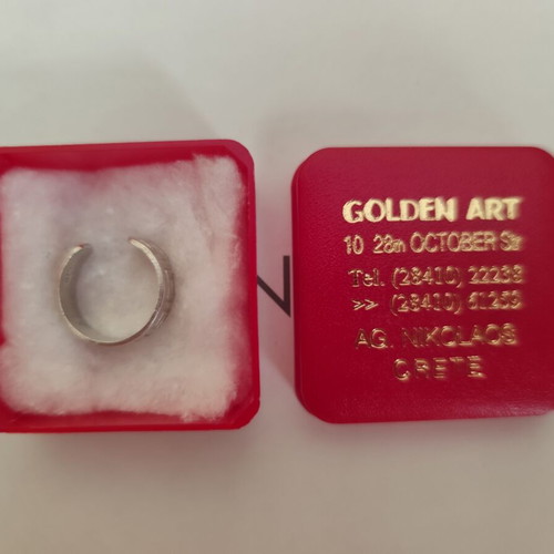 Silver 925 toe ring used with Greek meander design