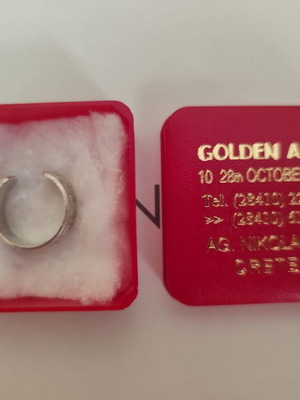 Silver 925 toe ring used with Greek meander design