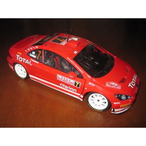 Peugeot 307 WRC 1/18 μεταχειρισμένο μοντέλο Monte Carlo 2005 χωρίς πίσω αεροτομή