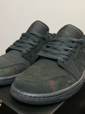 Air Jordan 1 Low SE Craft като ново, размер 40.5, черни маратонки
