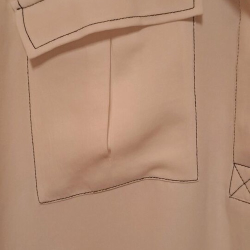 Zara shirt long muslin like new, beige