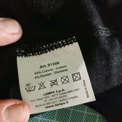 Full face black cotton new, size small