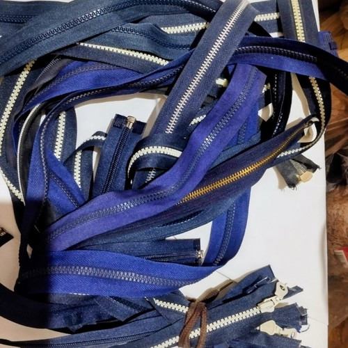 Zippers pack of 20, opening, iron and plastic, up to 82cm, new